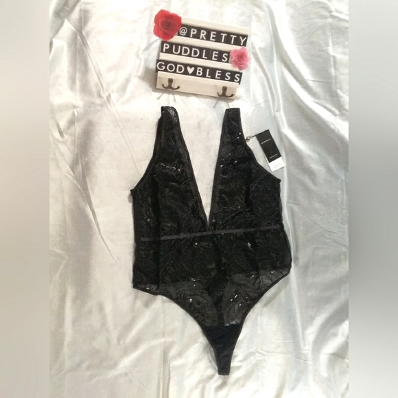 ๐ XXL Bluebella x Victoria's Secret Skylar Sequin Soft Bodysuit / Teddy ๐ - Picture 7 of 16